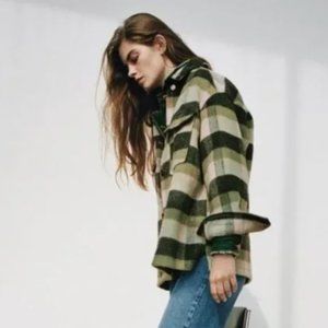 ZARA Shacket Plaid💛